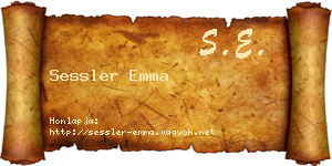 Sessler Emma névjegykártya